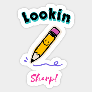 Looking Sharp! - Education Design Sticker